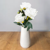 Rosas Artificiales, Color Blanco