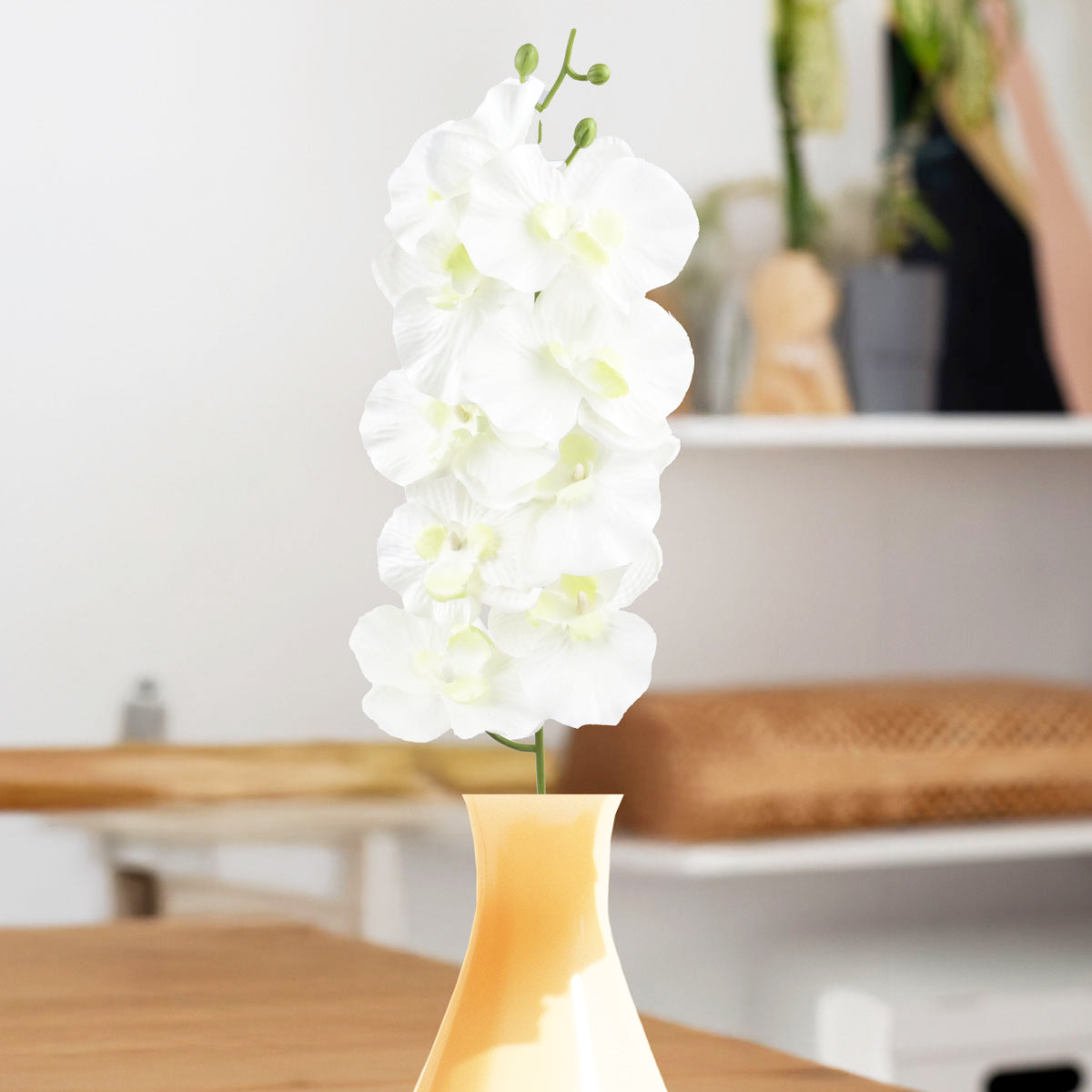 Orquídea, Flor Artificial, Color Blanco
