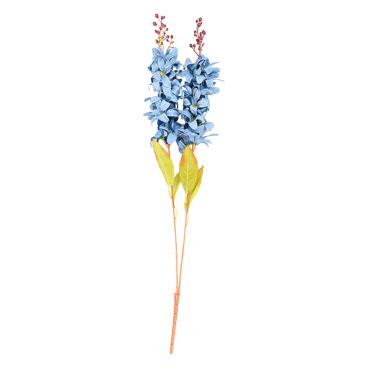 Vara de Flor Artificial Decorativa, Color Azul, 57 cm