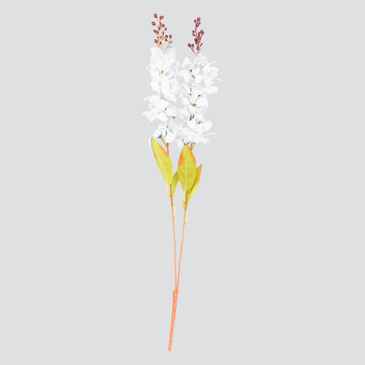 Vara de Flor Artificial Decorativa, Color Blanco, 57 cm