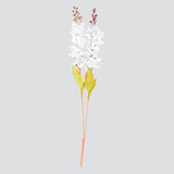 Vara de Flor Artificial Decorativa, Color Blanco, 57 cm