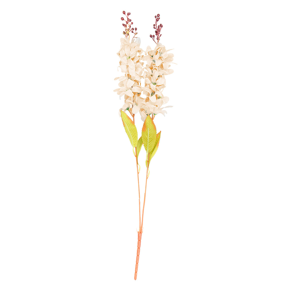 Vara de Flor Artificial Decorativa, Color Durazno, 57 cm