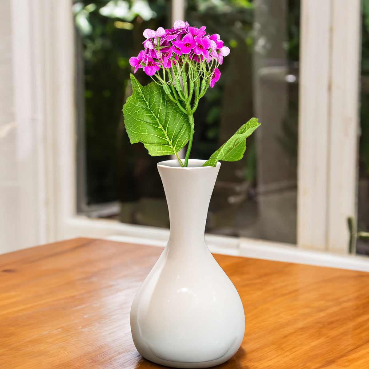 Vara de Flor Artificial Decorativa, Color Fucsia, 37 cm