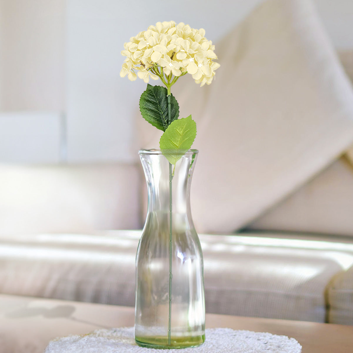Vara de Flor Artificial Decorativa, Color Amarillo, 67 cm