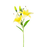 Flores Artificiales, Lirio, Color Amarillo