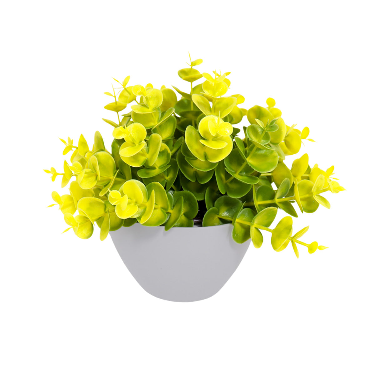 Maceta con Planta Artificial Color Amarillo