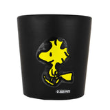 Maceta Cerámica, Emilio, Peanuts, Color Negro
