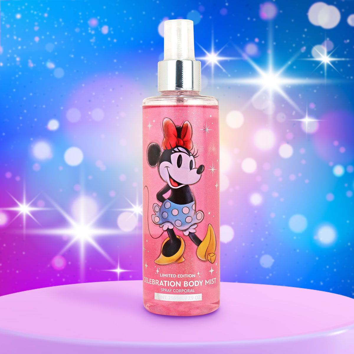 Spray Corporal con Glitter, Minnie Mouse, 236 ml