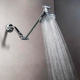 Extensión de Brazo de Ducha Ajustable Cromado SparkPod, Plateada