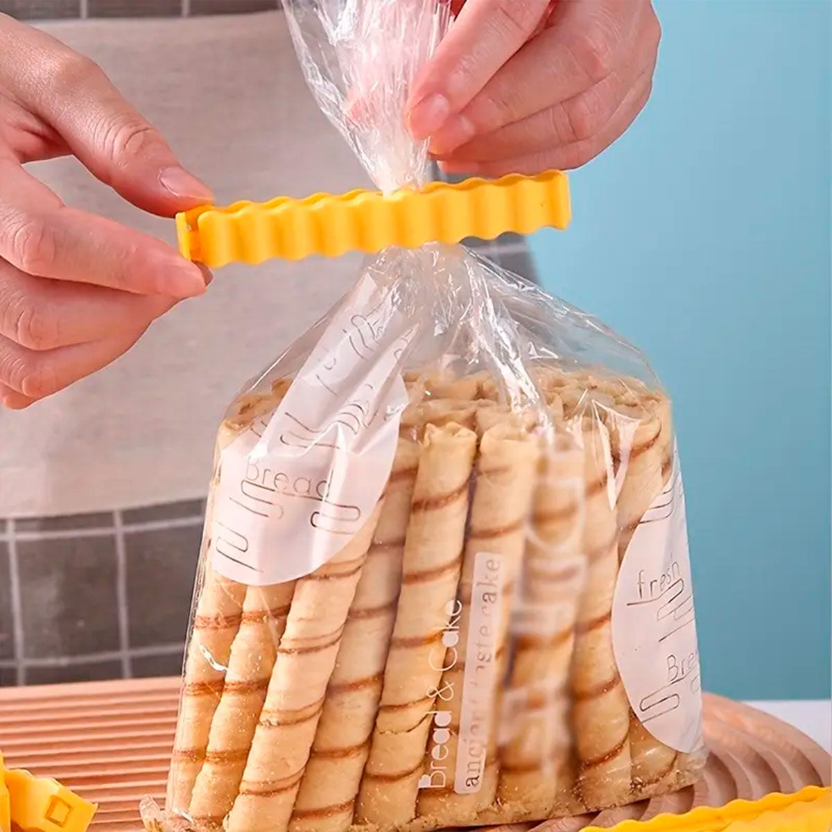 Clip Sellador para Alimentos en Forma de Papa, 12 pzas