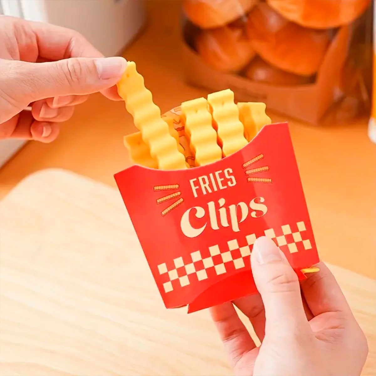 Clip Sellador para Alimentos en Forma de Papa, 12 pzas