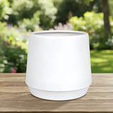 Maceta de Plástico, Color Blanco, 11x11 cm