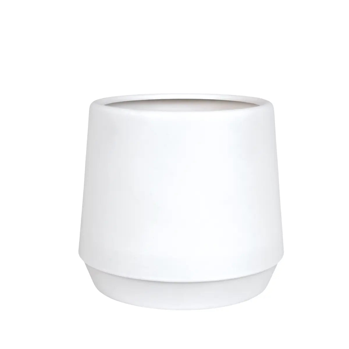 Maceta de Plástico, Color Blanco, 11x11 cm