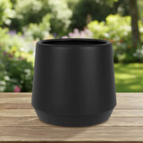 Maceta de Plástico, Color Negro, 11x11 cm