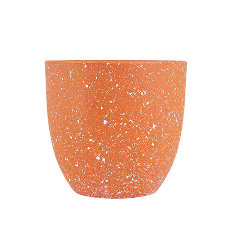 Maceta de Plástico, Diseño Puntos, 14x13 cm