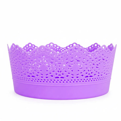 Canasta Tipo Encaje, Color Morado
