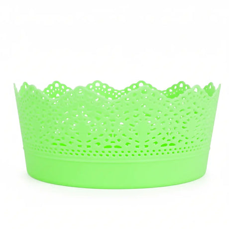 Canasta Tipo Encaje, Color Verde