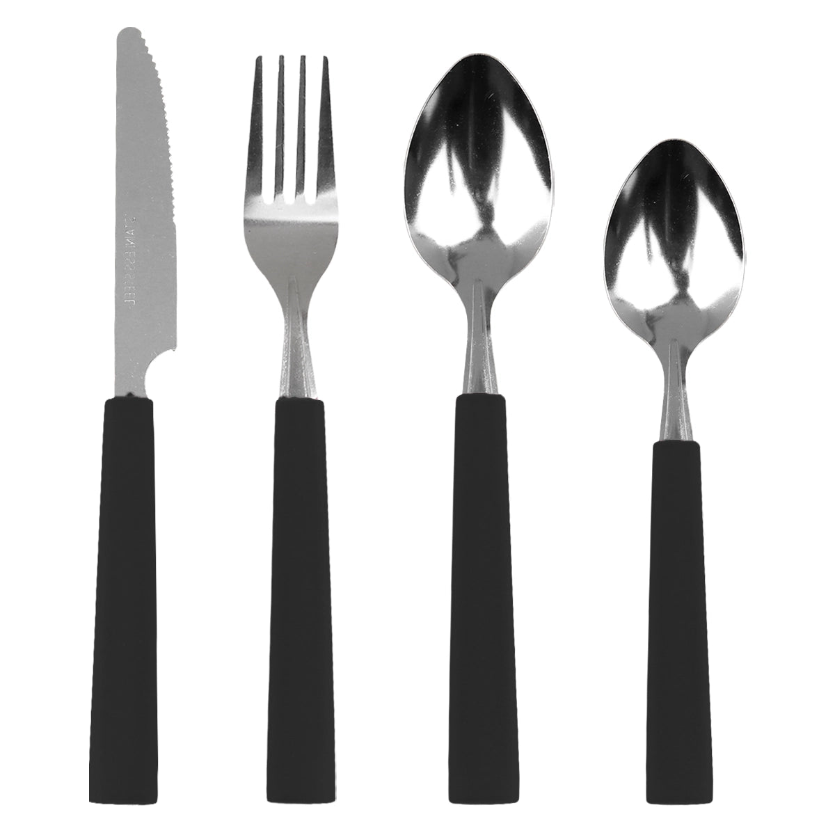 Set de Cubiertos, Color Negro, Inkanto