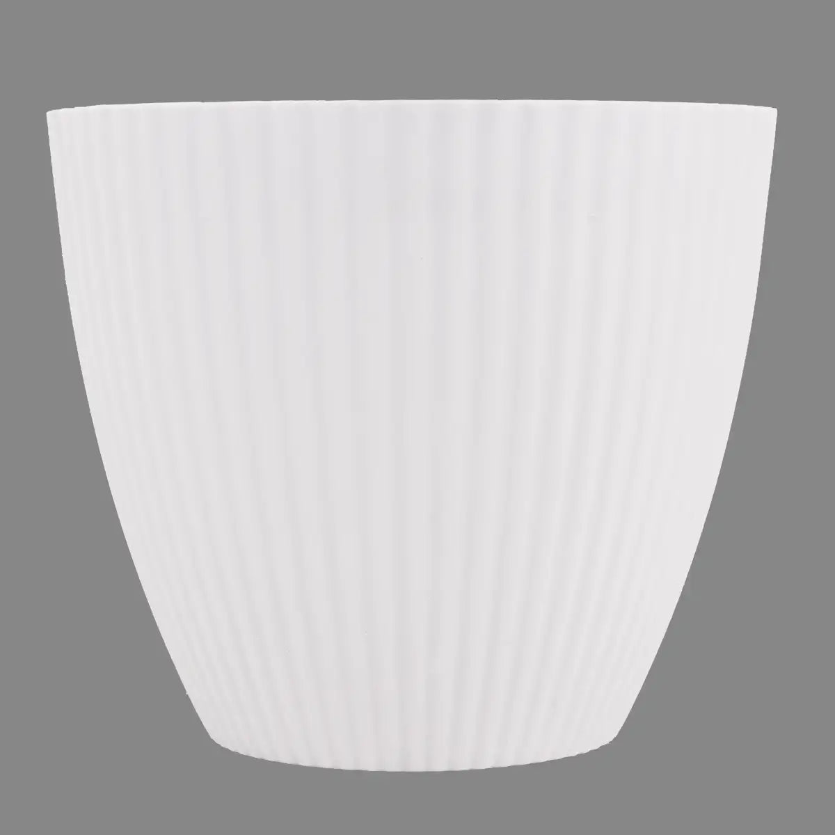 Maceta de Plástico, Textura, Color Blanco, 15x13 cm