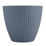 Maceta de Plástico, Textura, Color Gris, 15x13 cm