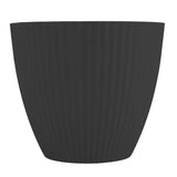 Maceta de Plástico, Textura, Color Negro, 15x13 cm