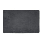 Tapete Rectangular Terciopelo Absorbente, Color Gris Oscuro