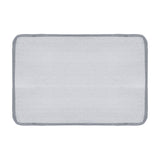 Tapete Rectangular, Absorbente, Color Gris