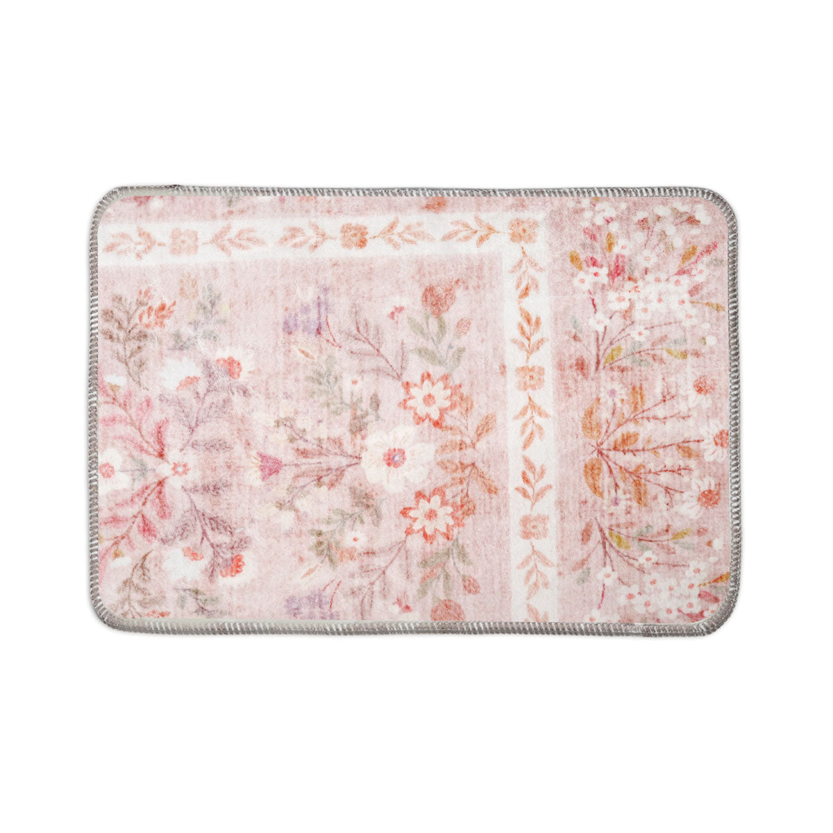Tapete Flores, Diseño Vintage, Color Rosa, 40x60 cm