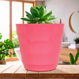 Maceta de Plástico, Color Rosa, 16x15 cm