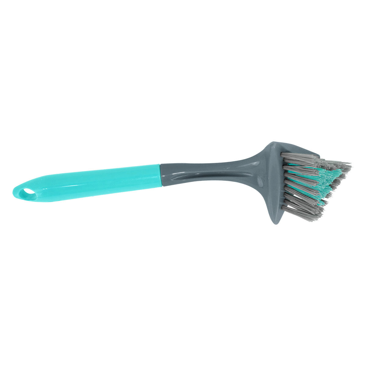 Cepillo Triangular para Limpieza, Mango Color Aqua