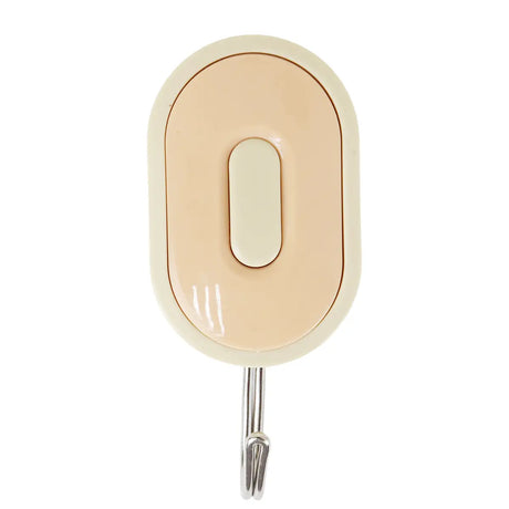 Colgadores Metálicos Ovalados Autoadhesivos, Colores, 3 pzas