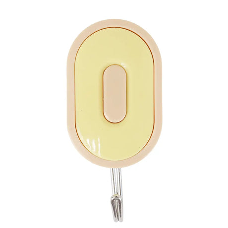 Colgadores Metálicos Ovalados Autoadhesivos, Colores, 3 pzas