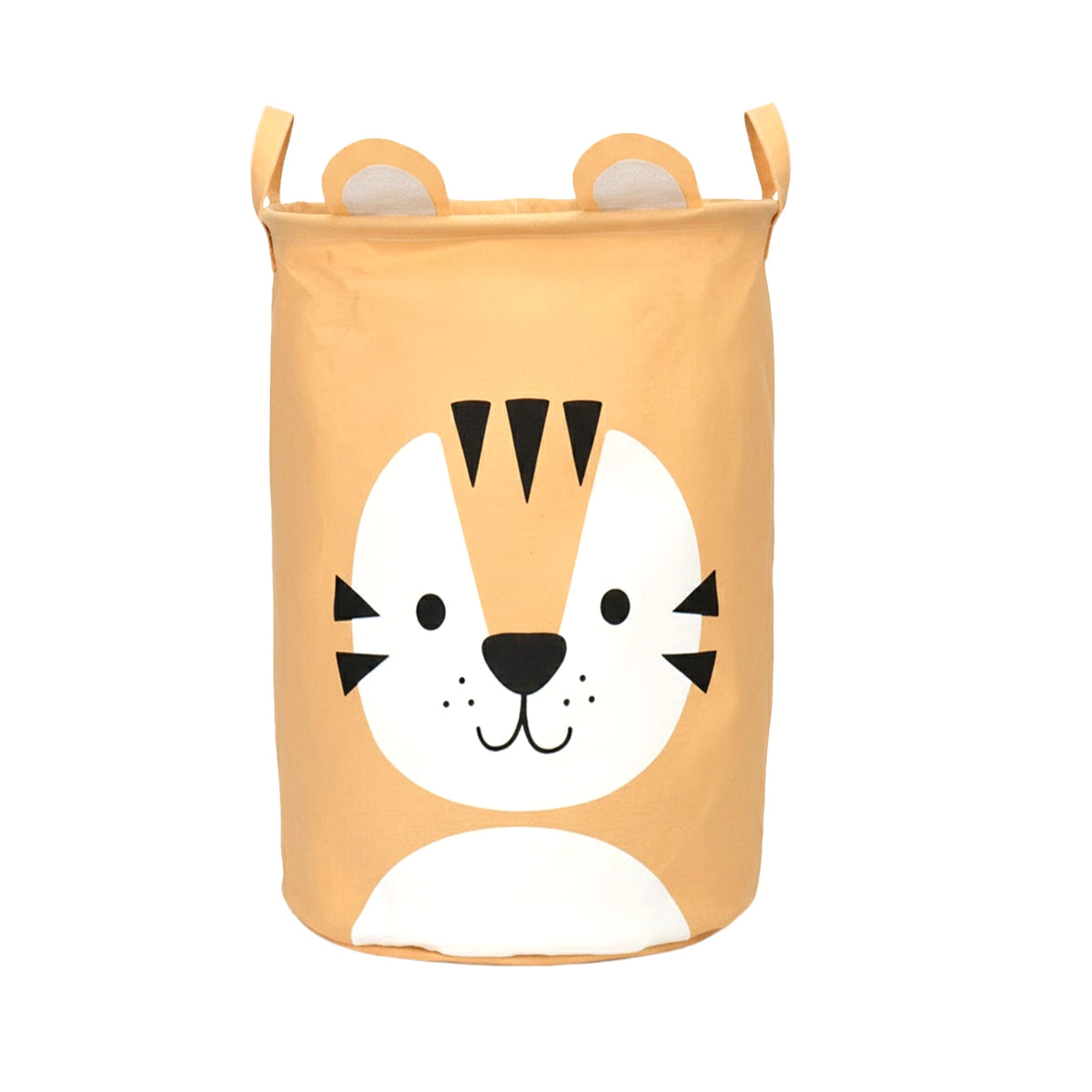 Cesto de Lavandería, Diseño Tigre, Color Durazno