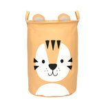 Cesto de Lavandería, Diseño Tigre, Color Durazno