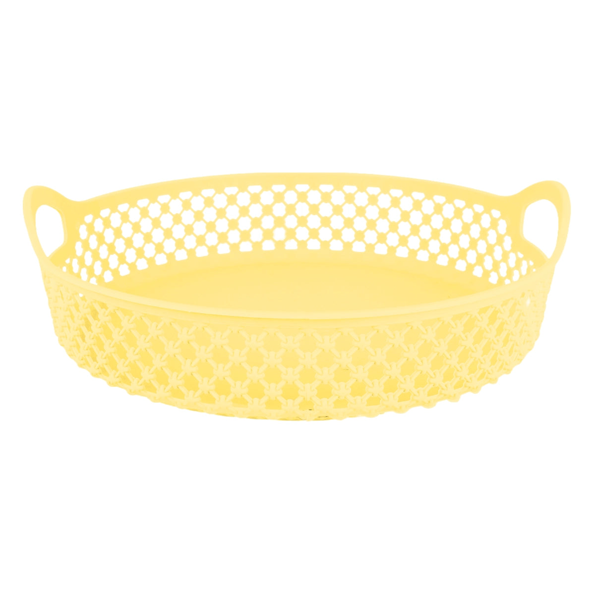 Canasta Circular, Color Amarillo