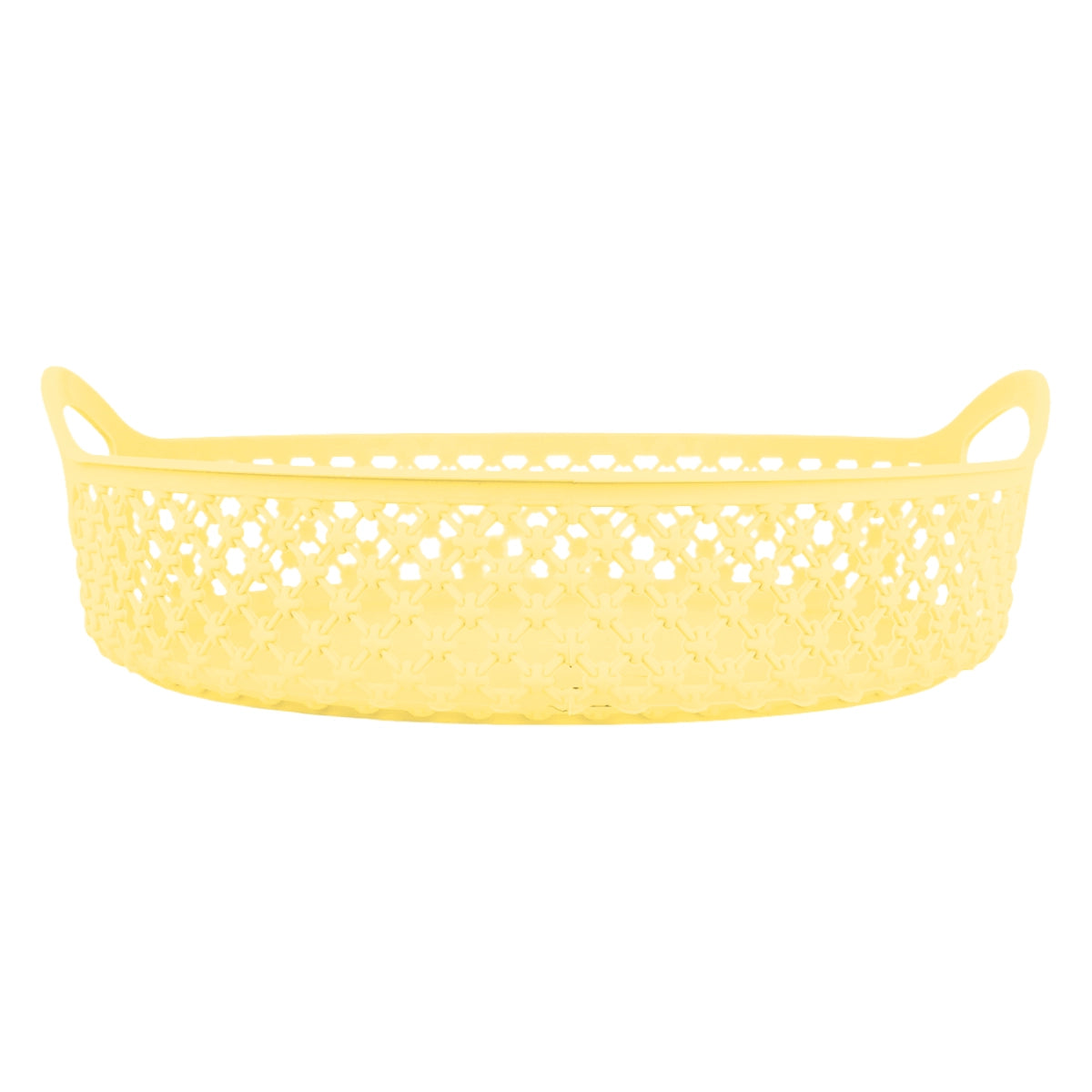 Canasta Circular, Color Amarillo