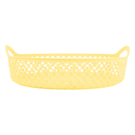 Canasta Circular, Color Amarillo