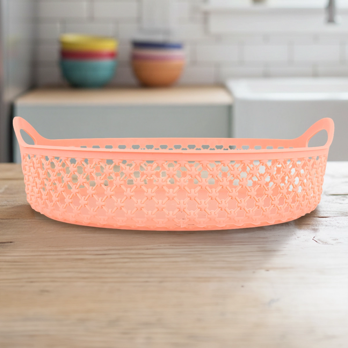 Canasta Circular, Color Naranja