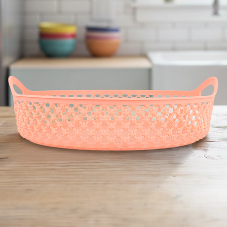 Canasta Circular, Color Naranja