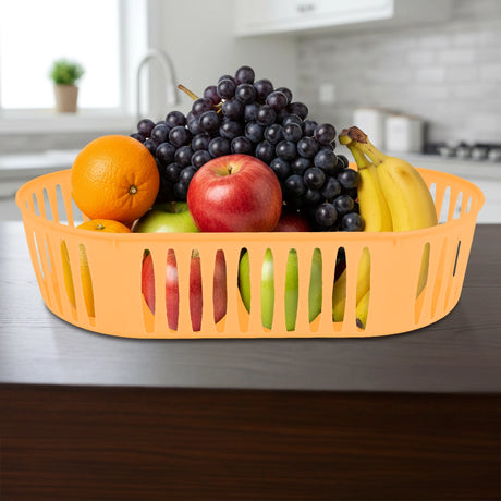 Canasta Ovalada, Color Naranja