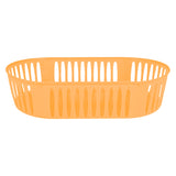 Canasta Ovalada, Color Naranja