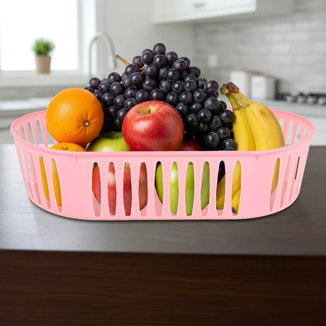 Canasta Ovalada, Color Rosa