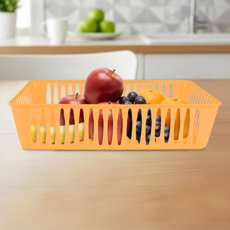 Canasta Rectangular, Color Naranja