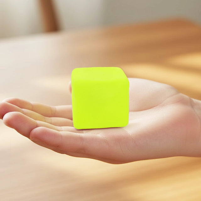 Squishy Antiestrés, Cubo, Color Amarillo