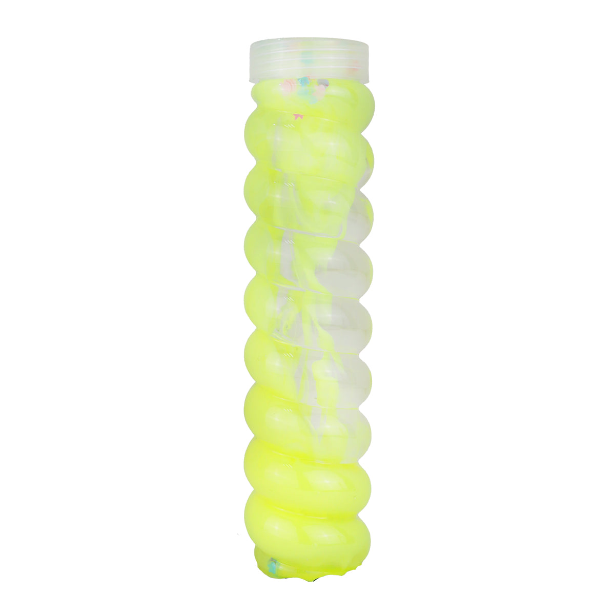 Slime Cristalino en Envase Espiral, Color Amarillo