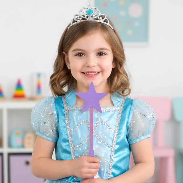 Varita de Luz con Estrella, Color Morado