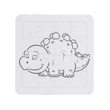 Rompecabezas de Dinosaurios para Colorear, 8 pzas