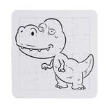 Rompecabezas de Dinosaurios para Colorear, 8 pzas