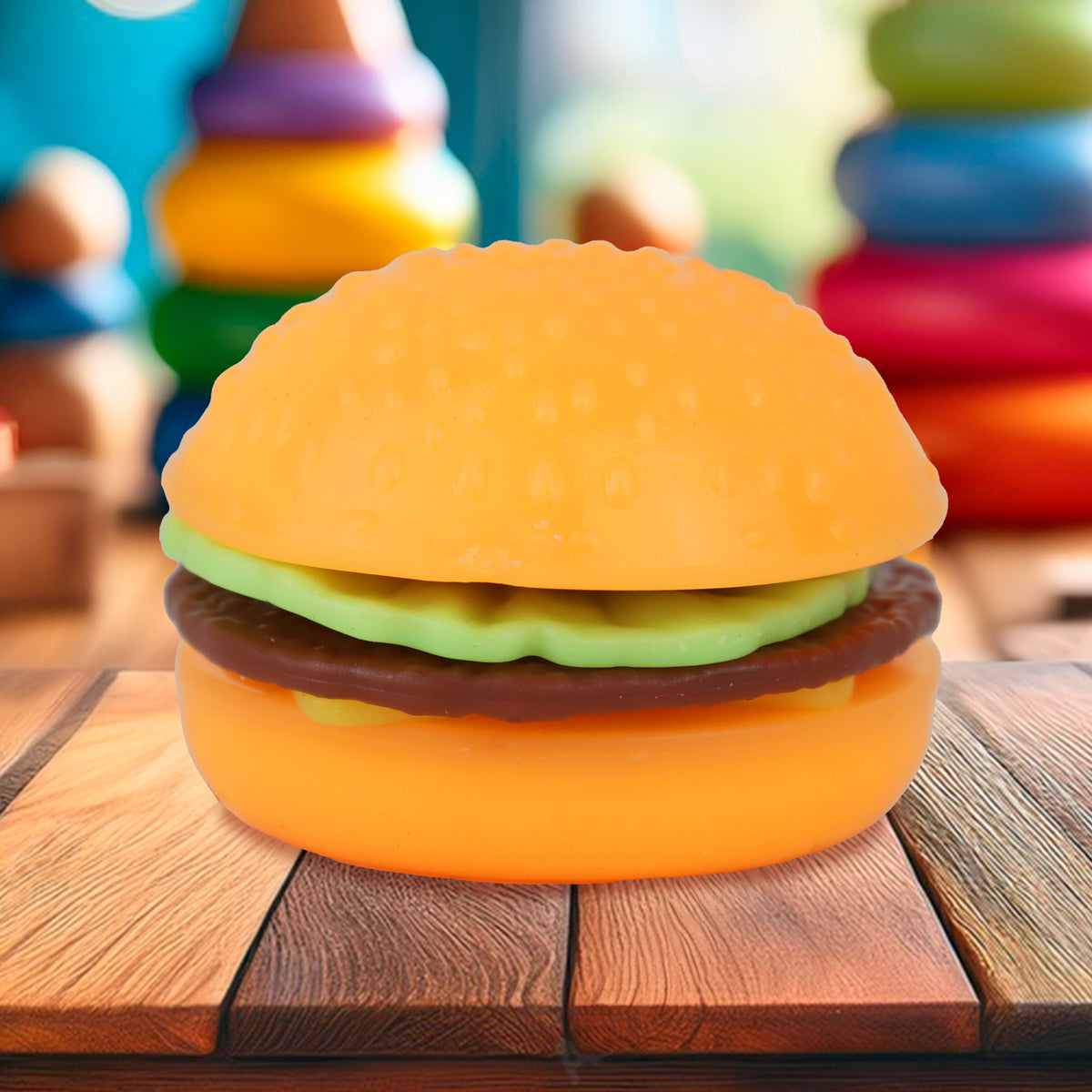 Juguete Hamburguesa Armable, 5 pzas
