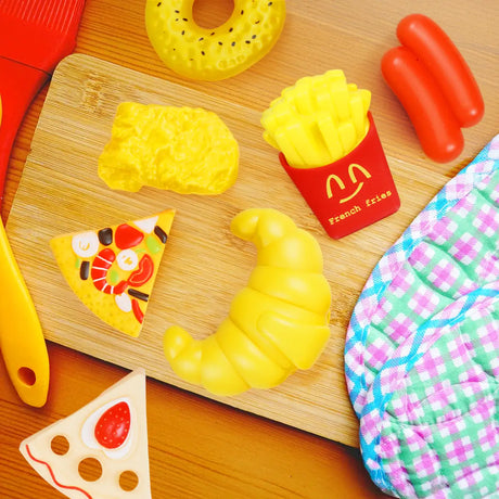 18 12TOY SET DE COMIDA RAPIDA MINI